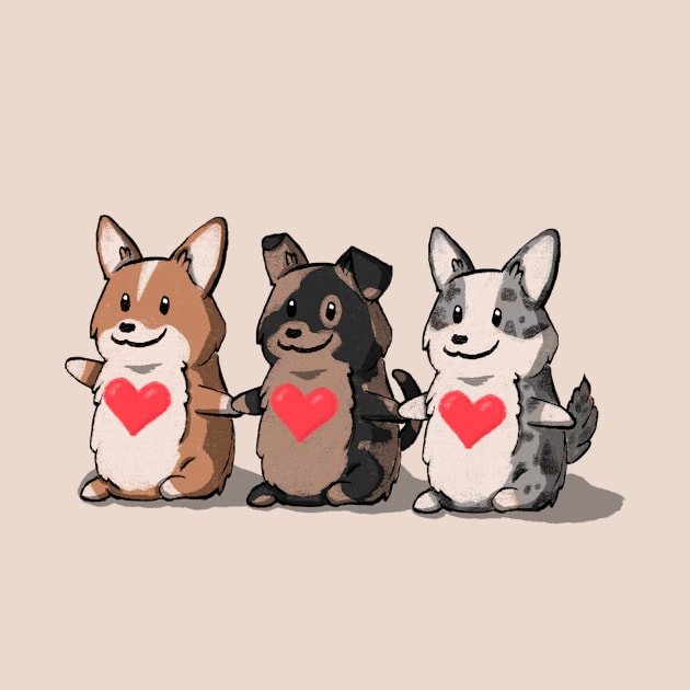 Corgi Love by CorinnaSchlachter