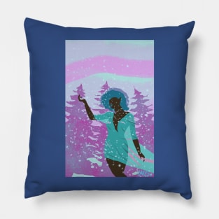 winter elf witch Pillow