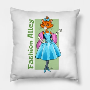 Fashion Alley Cat Pillow