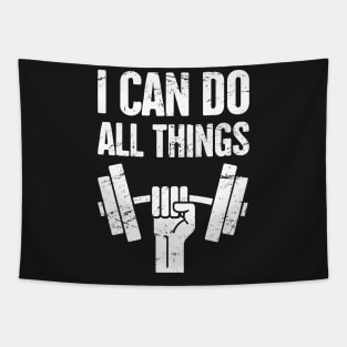 I Can Do All Things – Christian Workout Tapestry