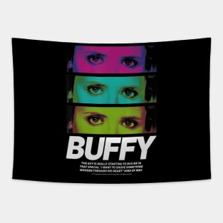 Buffy The Vampire Slayer Buffy Eyes Stack Tapestry