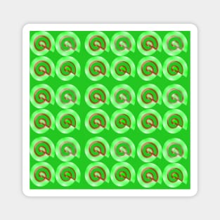 Spiral Pattern on Green Background Saint Patrick's Day Magnet