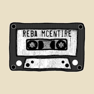 reba mcentire cassette black and white T-Shirt