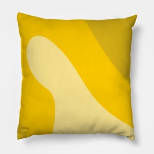 Boho abstract yellow sun pastel swirl pattern Pillow