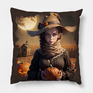 The Little Pumpkin Witch Pillow