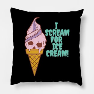 I Scream for Ice Cream Pillow