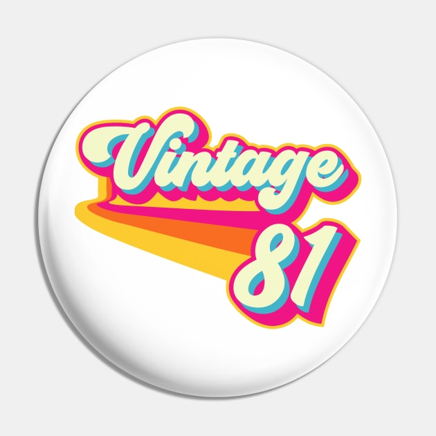 Vintage 1981 Pin by Styleuniversal