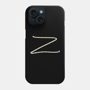 Hand Drawn Letter Z Phone Case