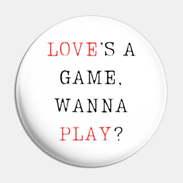 Love’s a game, wanna play? Pin by Middle Klin