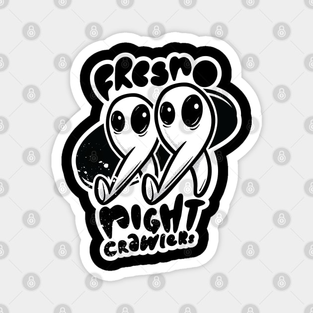 Fresno Nightcrawlers Magnet by Aint It Scary