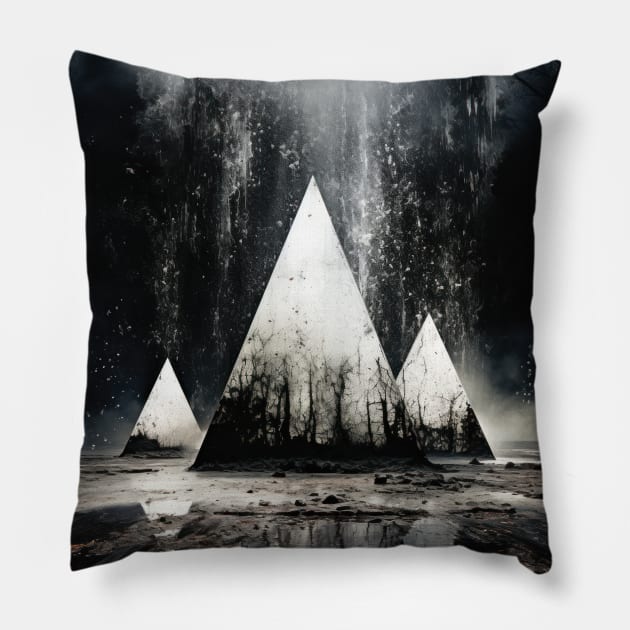 Grime and Geometry // 8 Pillow by Kodiak Arcade