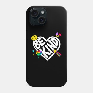 Be Kind Heart Lettering Phone Case