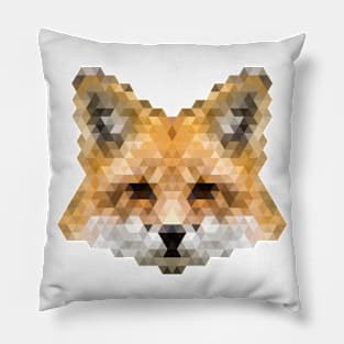 Minimalist Geometric Stylized Animals - Fox Pillow