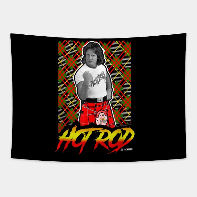 Roddy Piper Hot Rod Neon Series Tapestry by Holman