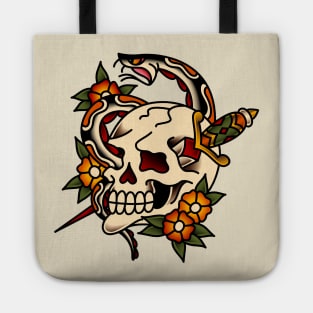 Cycle of Life Skull Tote