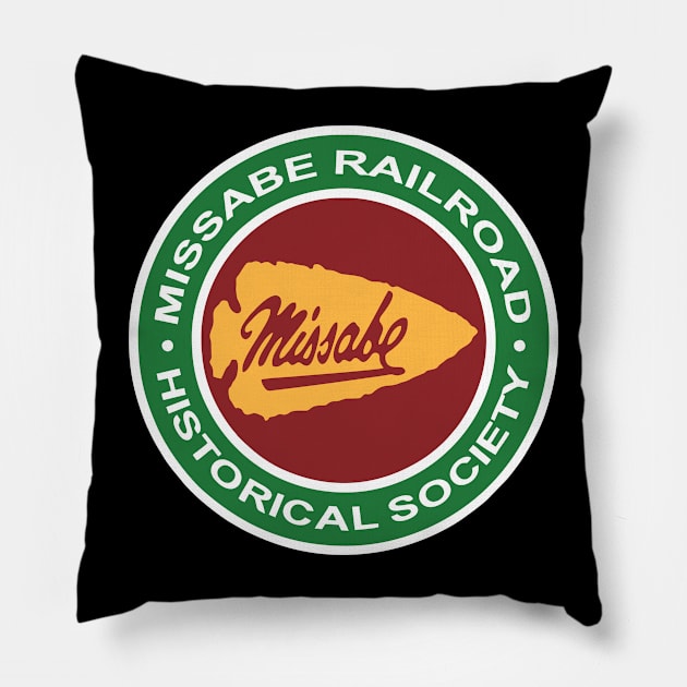 Missabe Railroad Historical Society Pillow by Raniazo Fitriuro