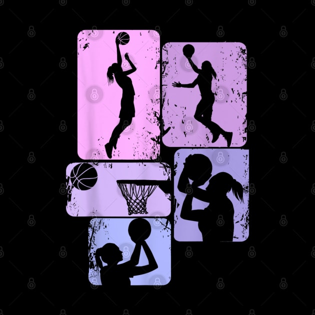 Basketball Girl Women Girls Kids by Palette Harbor