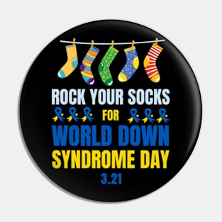 Rock Your Socks for World Down Syndrome Day Pin