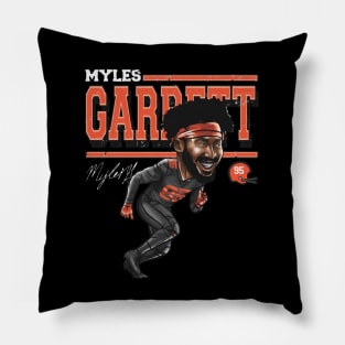 Myles Garrett Cleveland Cartoon Pillow