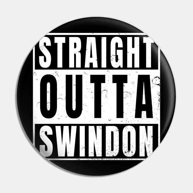 Straight Outta Swindon Pin by Randomart