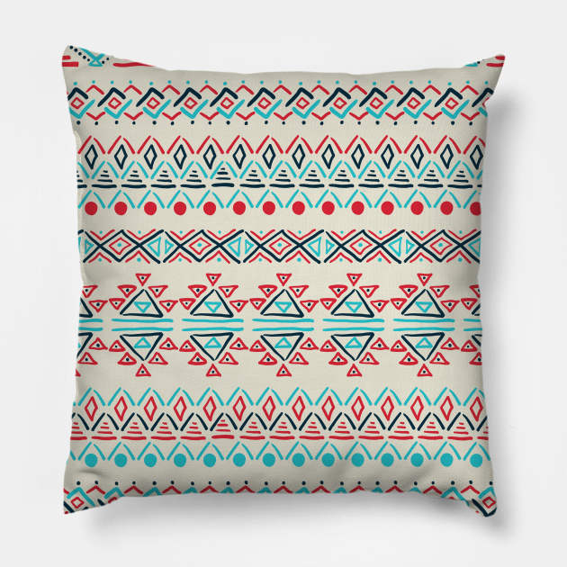 Set of geometric seamless patterns Pillow by Olga Berlet