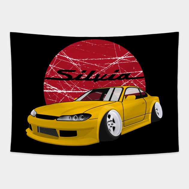 Silvia S15 cambergang style Tapestry by masjestudio