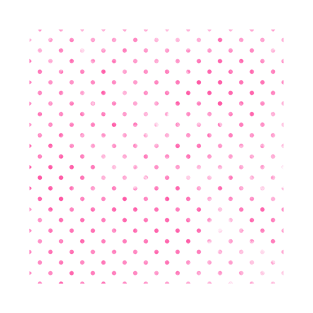 Pink Polka Dots Pattern Watercolor Abstract Cute  Girly Pretty Trendy Design T-Shirt