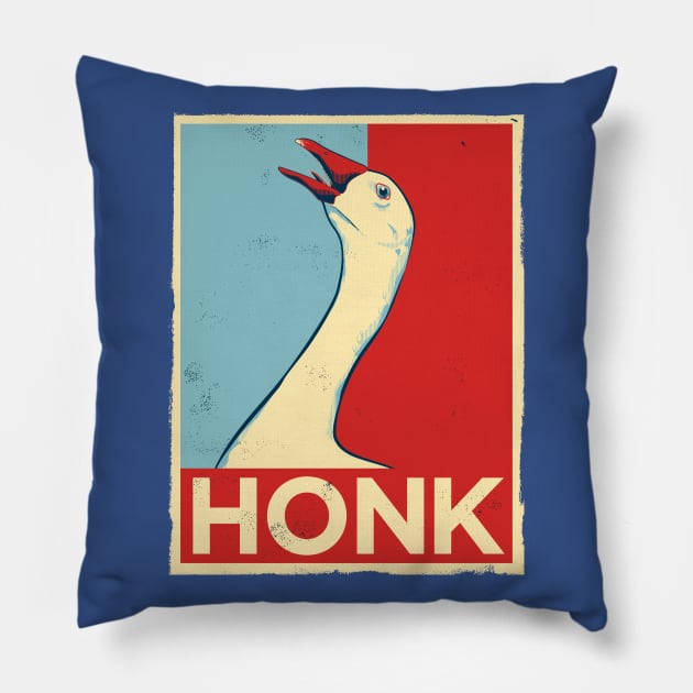 Obey the Horrible Goose Pillow by DCLawrenceUK