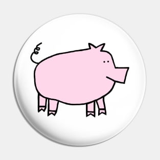 Cute Pink Pig Pin