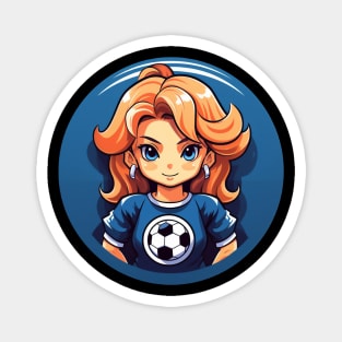 Soccer girl Magnet