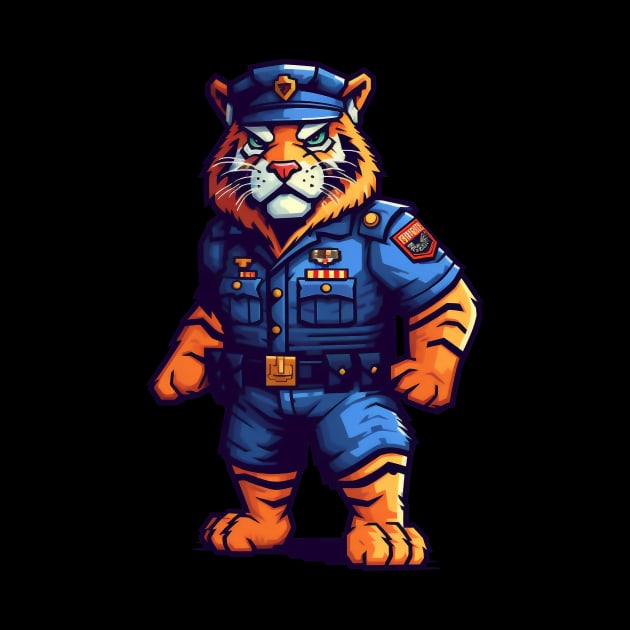 police officer tiger by javierparra