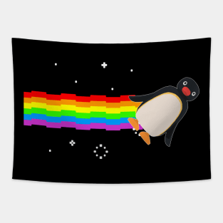 Pingu Nyan Cat Tapestry