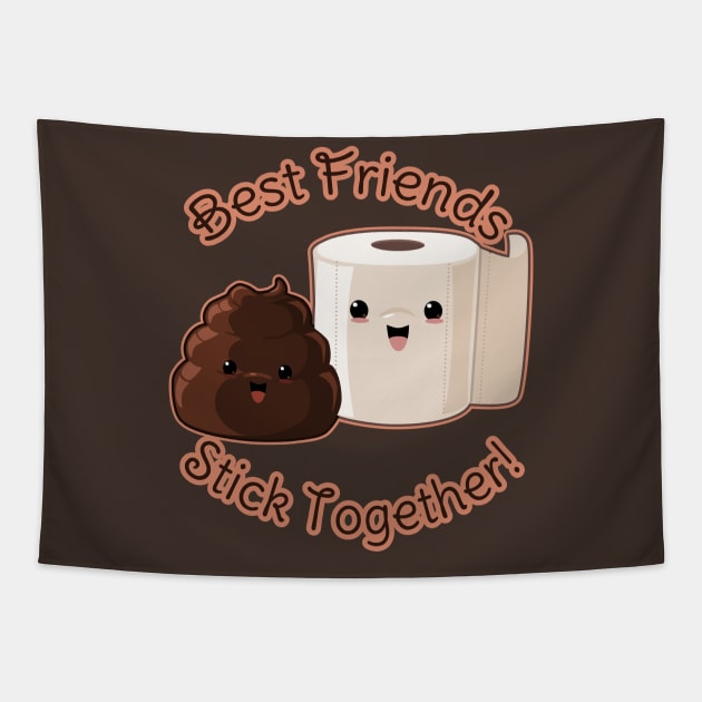 Poo and TP "Best Friends" Tapestry by LyddieDoodles