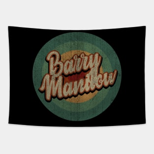 Circle Retro Vintage Barry Manilow Tapestry