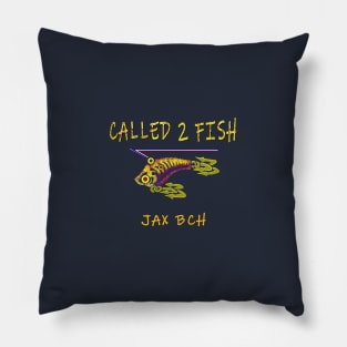 JAX BCH Called 2 Fish Florida, Spring Break Fishing Pillow