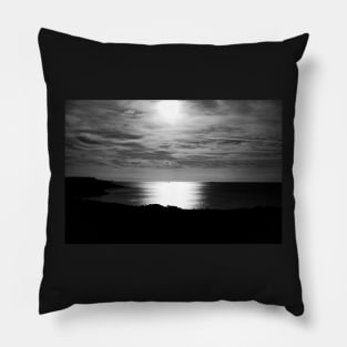Moonlight on the sea Pillow