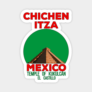 Temple of Kukulcán El Castillo Chichen Itza Mexico Magnet