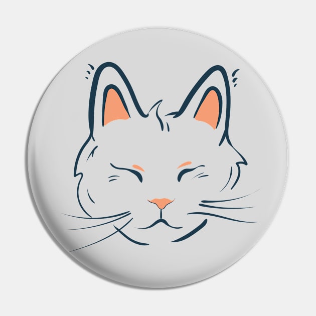 Cute kitten face Pin by Catdog