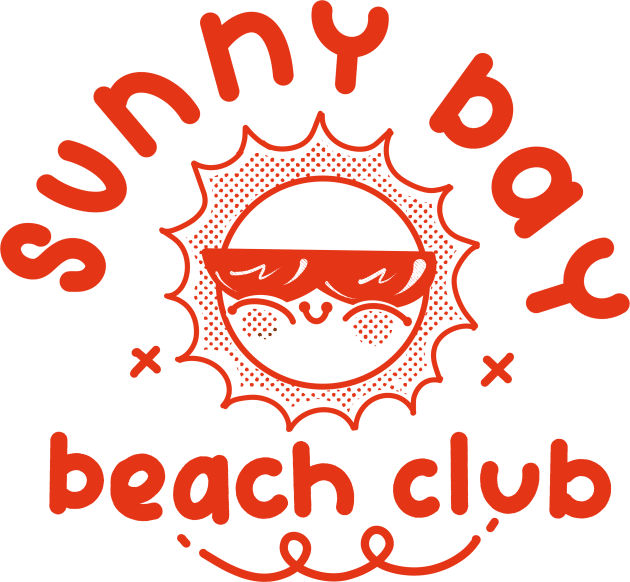 Sunny Bay Beach Club Kids T-Shirt by Fluffymafi