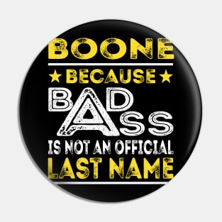 BOONE Pin