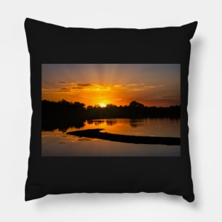 Sunrise Over Wheat Ridge, Colorado Pillow
