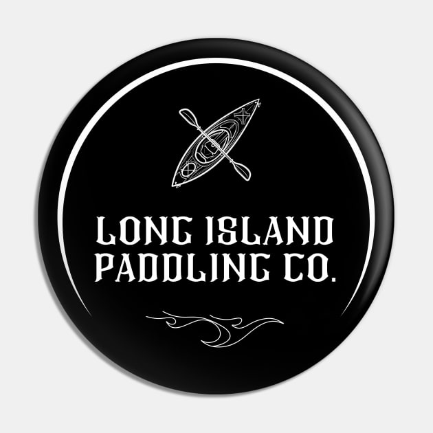 Long Island Paddling Co. T-Shirt with Kayak and Top Locations Pin by LongIslandPaddlingCo