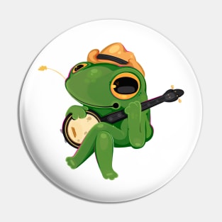 Banjo Frog Pin