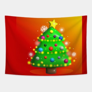 Christmas tree Tapestry