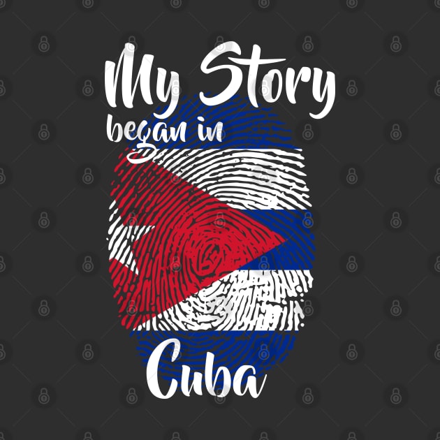 Cuba Flag Fingerprint My Story DNA Cuban by Your Culture & Merch