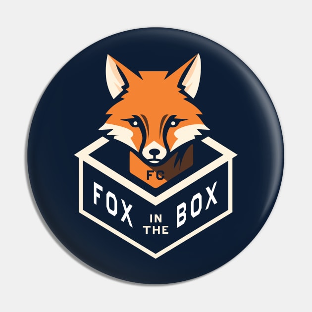 Fox in the Box Pin by StripTees