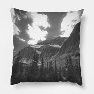 Jasper National Park Mountain Snowy Peak Photo V4 Pillow