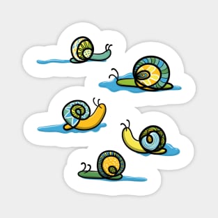 Zen snails with slime Magnet
