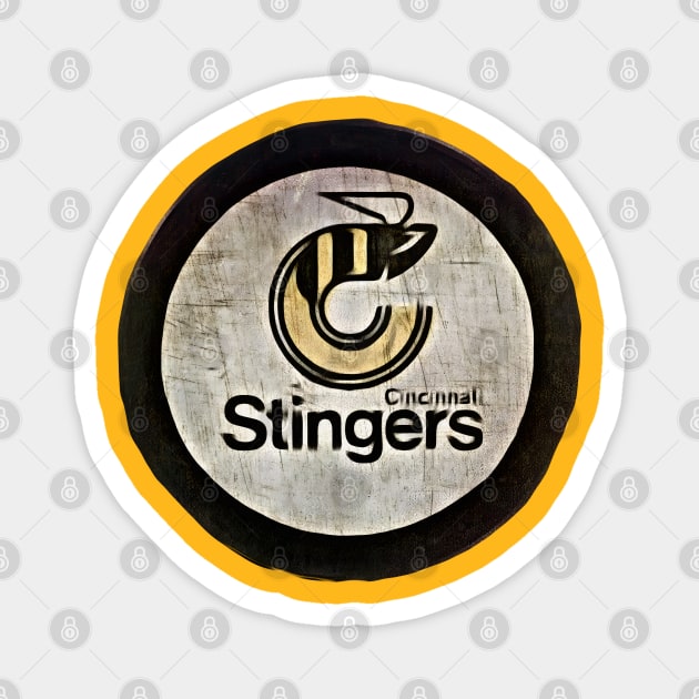 Cincinnati Stingers Hockey Magnet by Kitta’s Shop