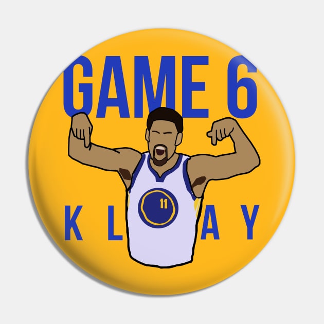 Klay Thompson 'Game 6' - NBA Golden State Warriors Pin by xavierjfong